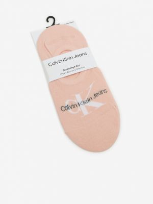 Zokni Calvin Klein Jeans rózsaszín