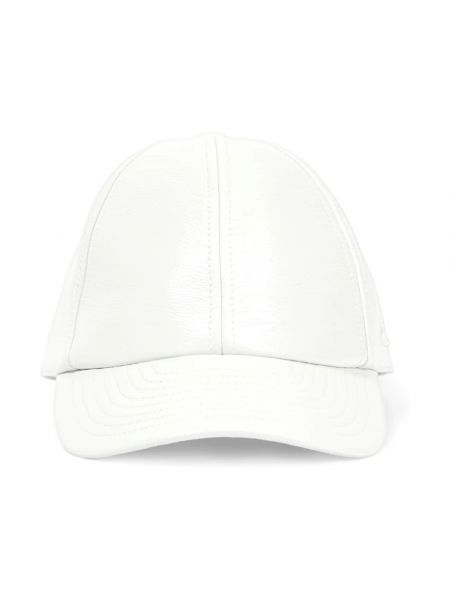 Biała czapka z daszkiem Courreges