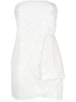 Κοκτέιλ φόρεμα με παγιέτες Sachin & Babi λευκό