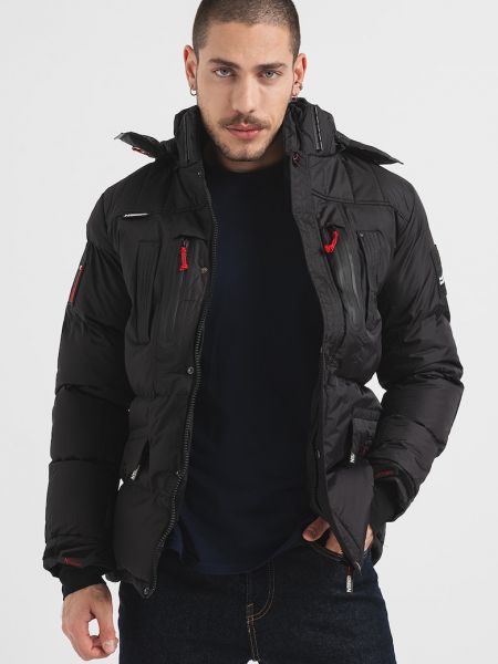 Куртка с карманами Geographical Norway черная