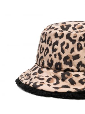 Leopardí klobouk s potiskem Yves Salomon