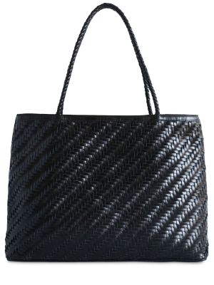 Kožená nákupná taška Bembien čierna