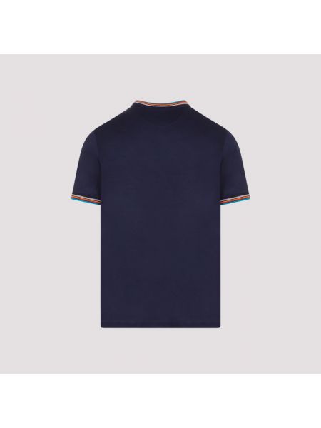 Camiseta de algodón a rayas Ps By Paul Smith azul