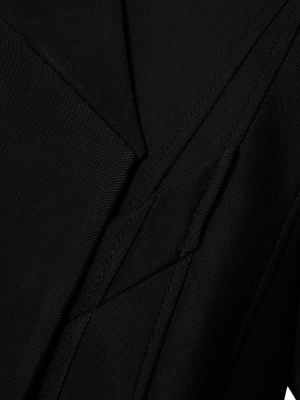 Palton din viscoză Mugler negru
