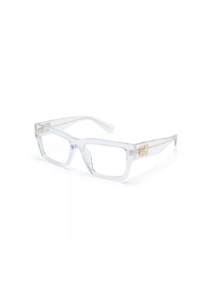 Przezroczyste okulary korekcyjne Miu Miu białe