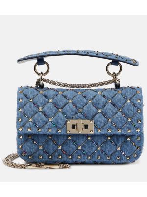 Чанта за ръка Valentino Garavani синьо