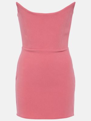Mini vestido de crepé Alex Perry rosa