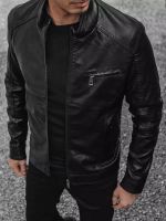 Черные мужские кожаные куртки