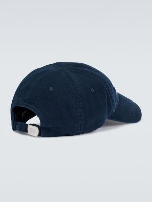 Gorra de algodón Balenciaga azul
