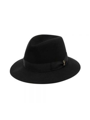 Sombrero de fieltro Borsalino negro