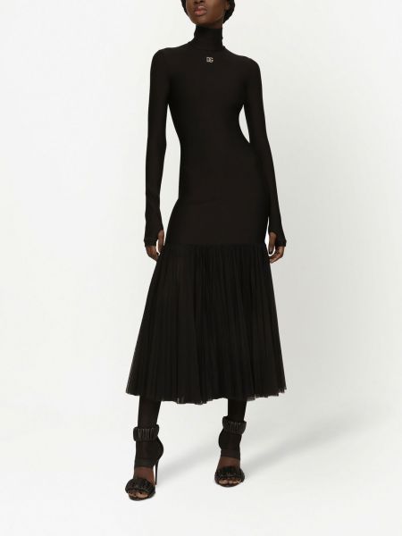 Midi šaty jersey Dolce & Gabbana