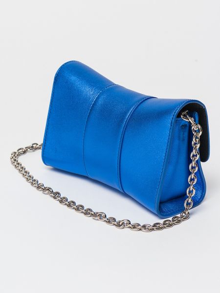 Кожаная мини сумочка Furla синяя