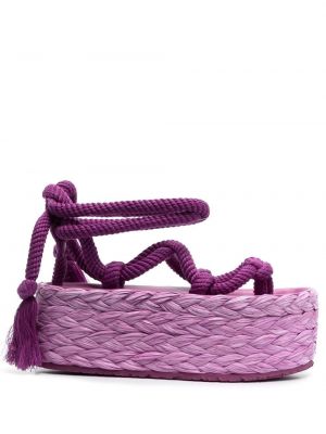 Sandale cu platformă Isabel Marant violet
