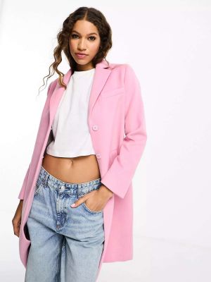 Элегантное пальто Gianni Feraud цвета жевательной резинки розового