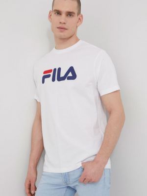 Хлопковая футболка Fila белая