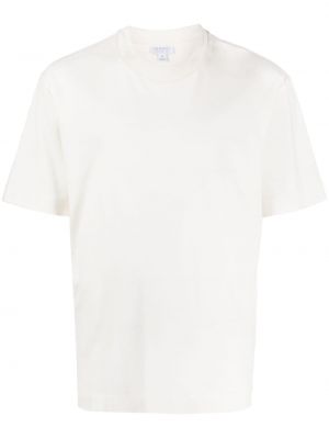 Памучна тениска Sunspel бяло