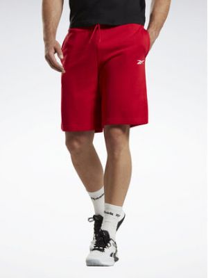 Shorts de sport Reebok rouge