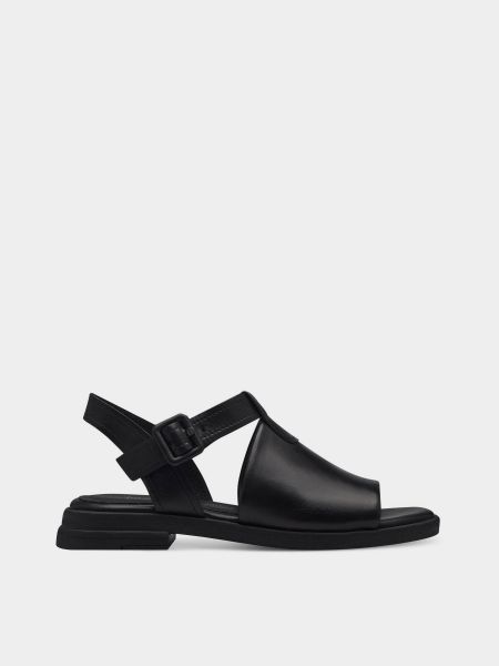 Кожаные сандалии Marco Tozzi черные