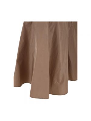 Falda midi con cremallera con bolsillos Aspesi marrón