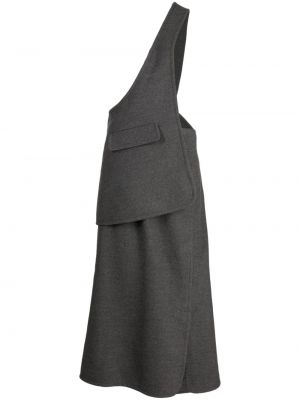 Asymetrické midi sukně Enföld šedé