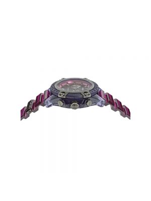 Przezroczysty zegarek Versace fioletowy