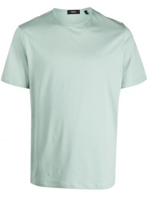 T-shirt con scollo tondo Theory verde