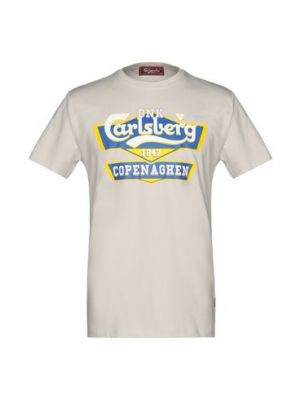 T-shirt di cotone Carlsberg grigio