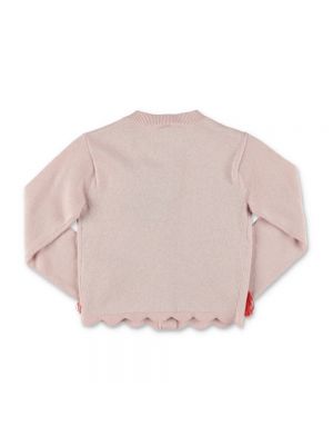 Kardigan z wiskozy bawełniany Adidas By Stella Mccartney różowy