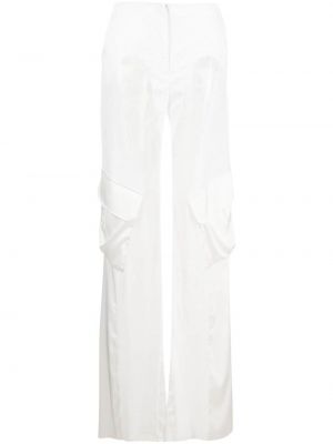 Spodnie cargo koronkowe Loulou białe