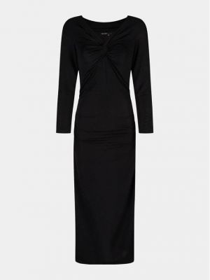 Slim fit koktejlové šaty Marc Aurel černé