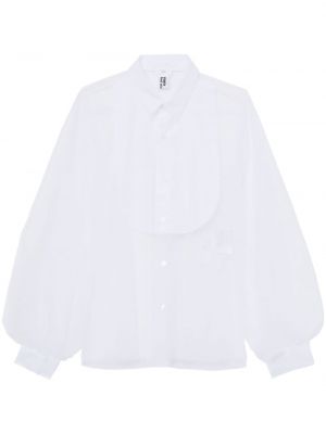 Tylová průsvitná košile Noir Kei Ninomiya bílá