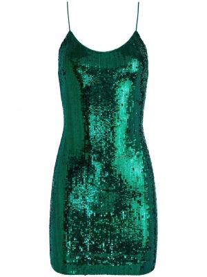 Zelené koktejlové šaty s flitry Alice+olivia