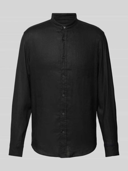 Czarna koszula ze stójką Drykorn