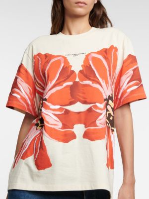 Φλοράλ βαμβακερή μπλούζα από ζέρσεϋ Stella Mccartney