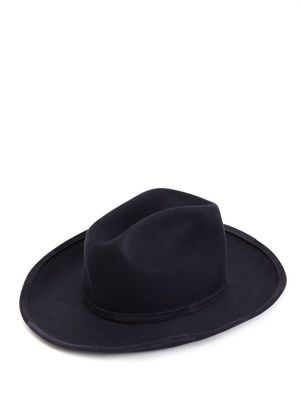Шерстяная шляпа в полоску Catarzi синяя
