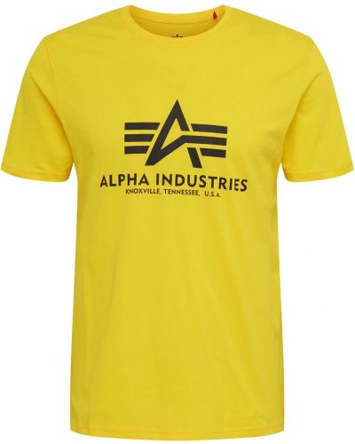 Базова тениска Alpha Industries жълто