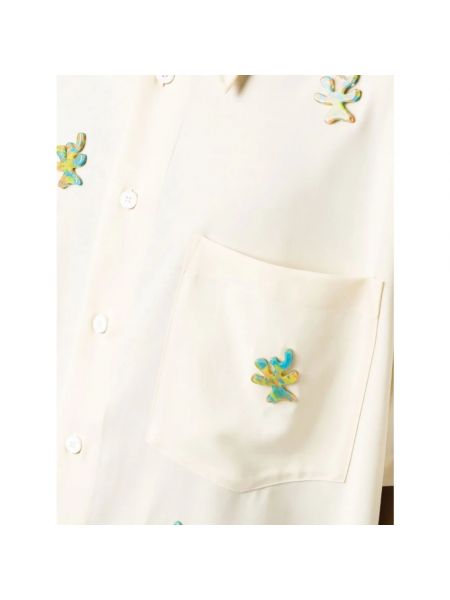Hemd mit kurzen ärmeln Bonsai beige
