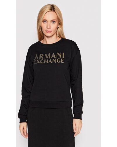 Bluza dresowa Armani Exchange czarna