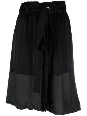 Hedvábné sukně Lanvin Pre-owned - černá