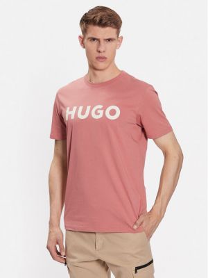 Тениска Hugo розово