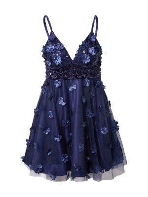 Κοκτέιλ φόρεμα με μοτίβο αστέρια A Star Is Born μπλε