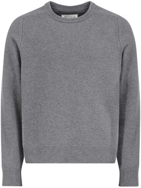 Woll langer pullover mit rundem ausschnitt Maison Margiela grau