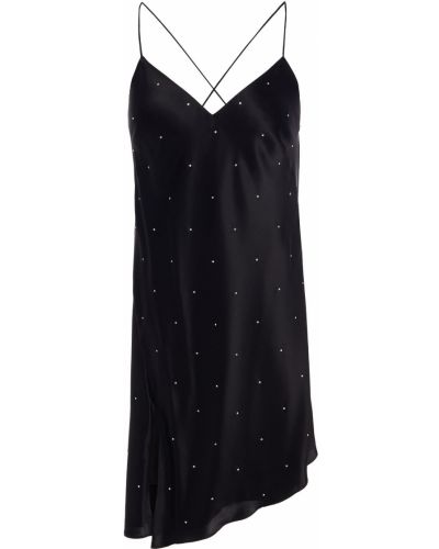 Шелковое платье мини Michelle Mason, черное