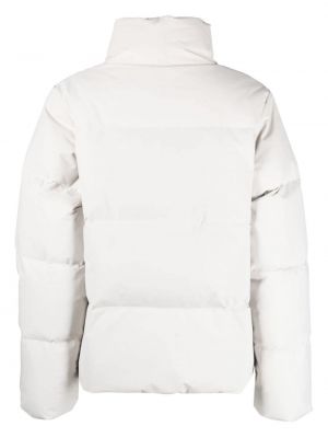 Péřová bunda s potiskem Carhartt Wip bílá