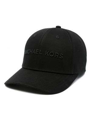 Siuvinėtas kepurė su snapeliu Michael Kors juoda