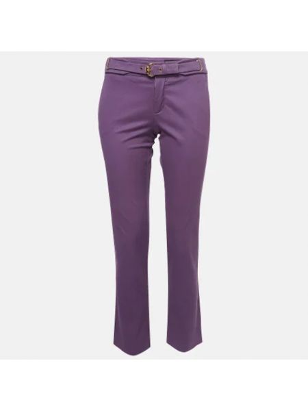 Spodnie bawełniane Gucci Vintage fioletowe