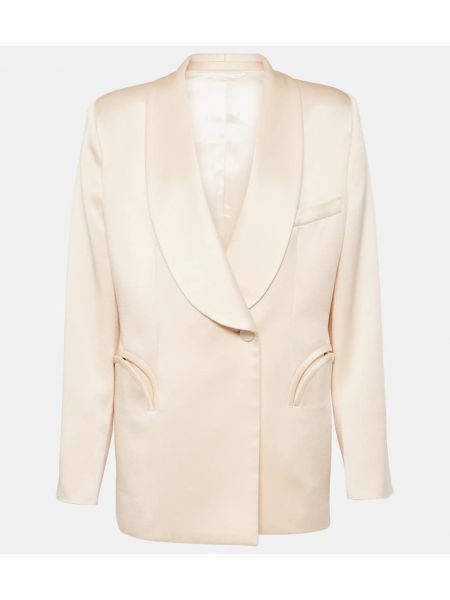 Szív mintás szatén öltöny Blazé Milano fehér