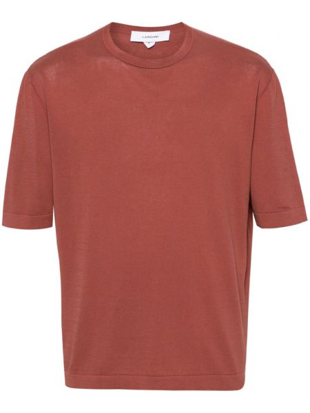 Bavlnené tričko Lardini hnedá