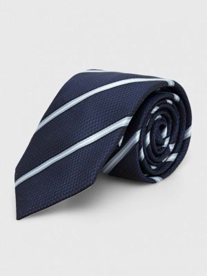 Šedá hedvábná kravata Boss