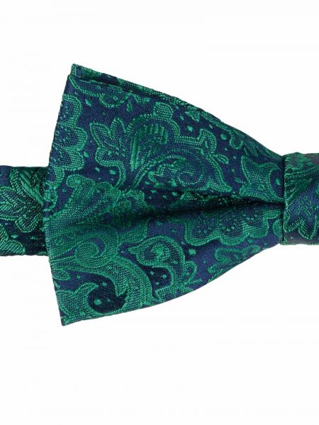 Krawat z wzorem paisley Monti zielony